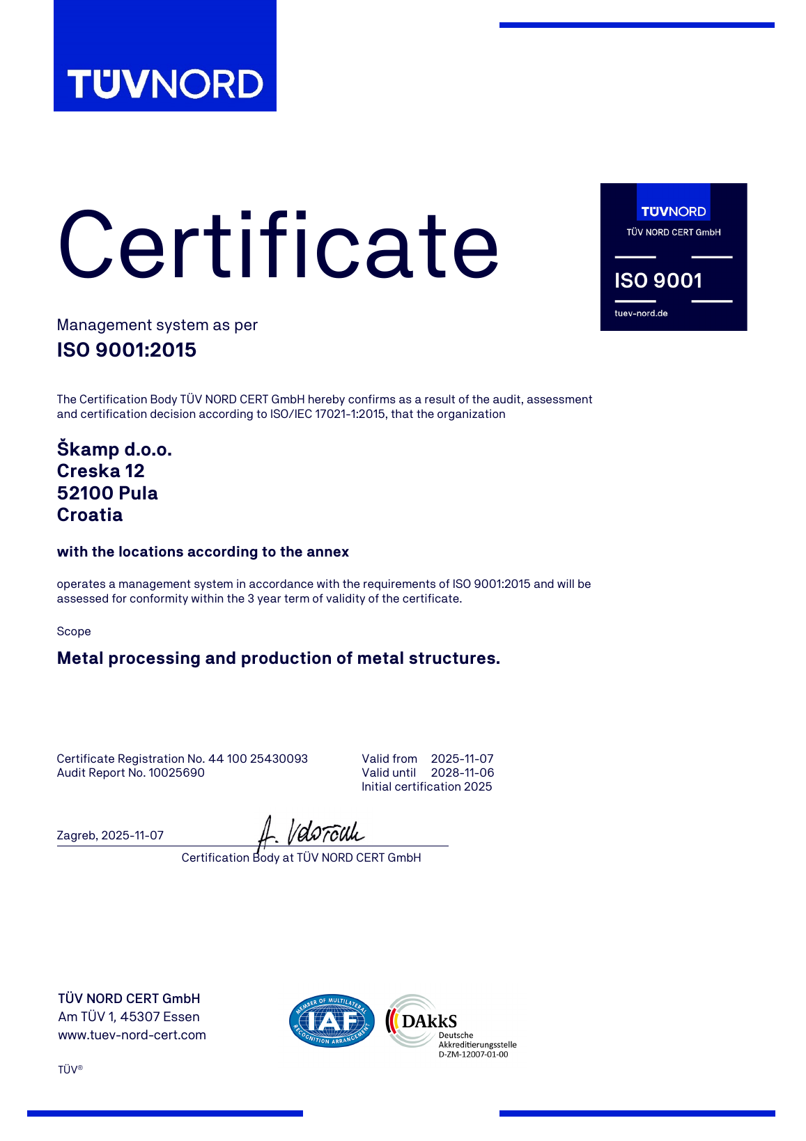 DIN EN ISO 9001:2015